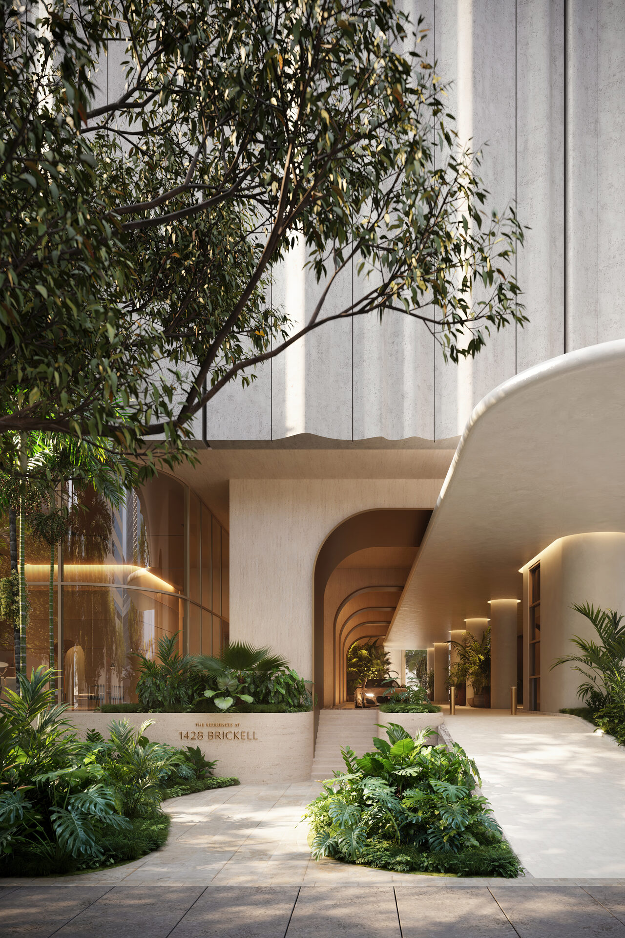 1428 Brickell: Entrance rendering