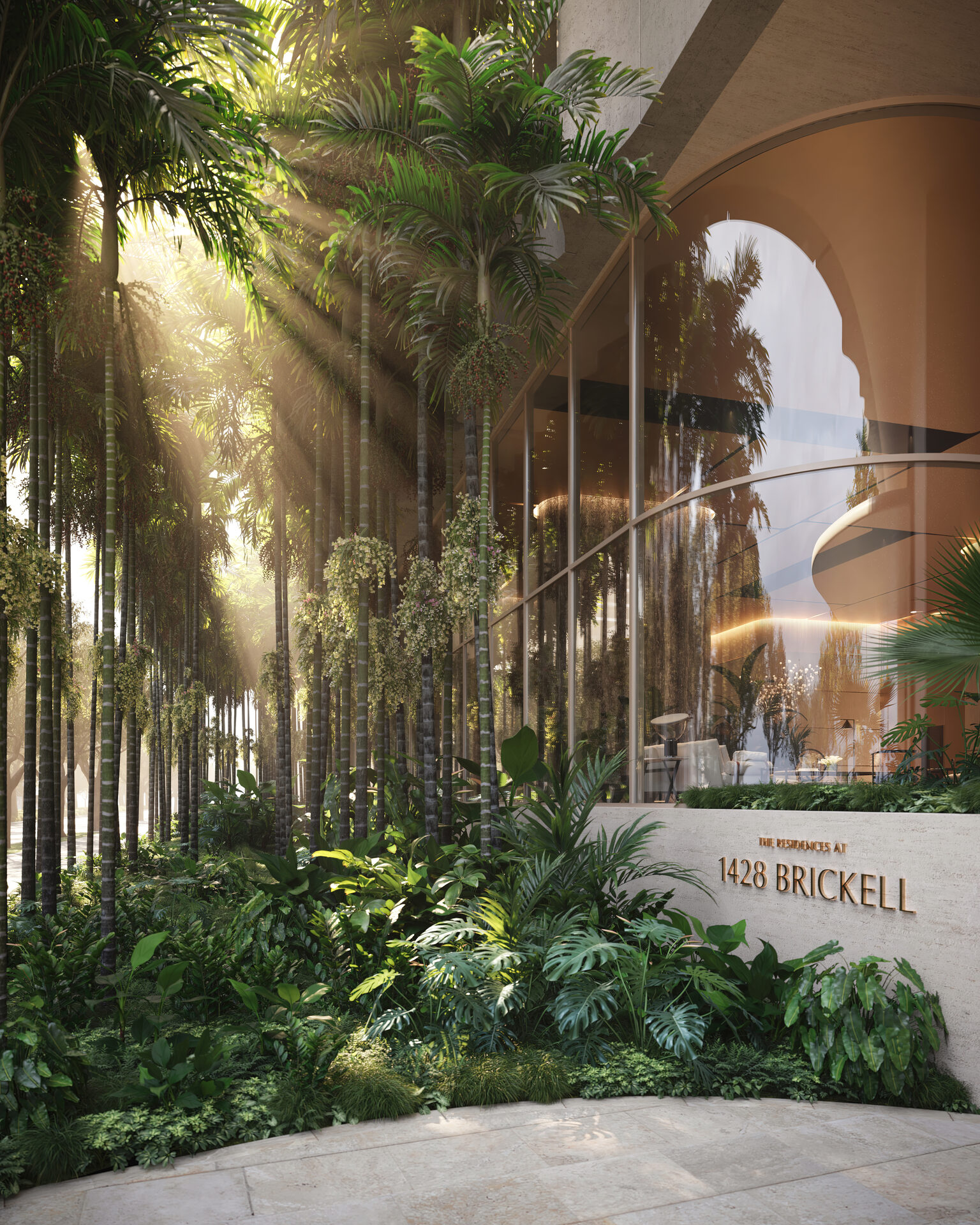 1428 Brickell: Garden rendering